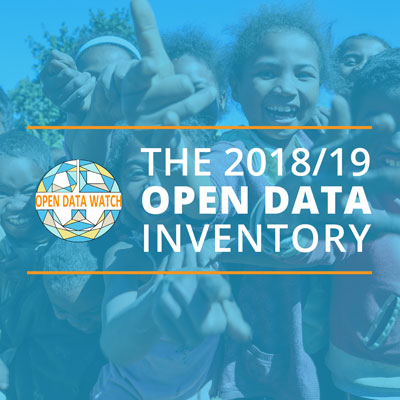 The 2018-2019 Open Data Inventory (ODIN) is now online with latest assessments of the coverage and openness of official data and statistics in 178 countries.   The 2018-19 Annual Report summarizes results and is accompanied by a detailed Methodology Report, and an introductory video.