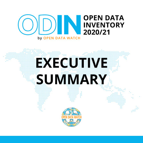 The latest edition of the Open Data Inventory (ODIN) has just been released.  ODIN  2020/21 provides an assessment of the coverage and openness of official statistics in 187 countries across 22 data categories. Despite the pandemic and with still some data gaps, great progress has been made in open data.