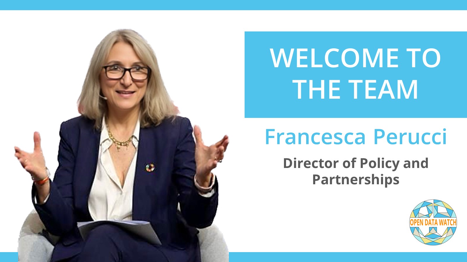 Welcoming Francesca Perucci to the Open Data Watch Team