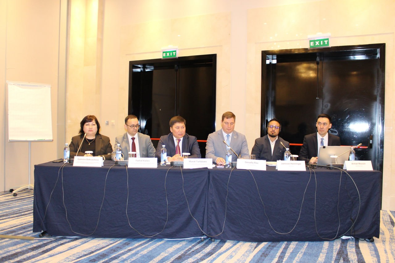 Panelists from ODW, the Bureau of National Statistics of Kazakhstan and the Asian Development Bank.