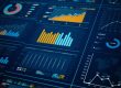 Development Gateway graphic from iStock with dark blue background with graphs and charts.